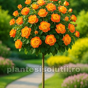 Trandafir Pomisor Alinka Bicolor Ghiveci 5L Inaltime 1,50cm