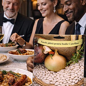 Seminte de fasole pentru boabe Canellino, 180 gr