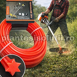 Fir stelat pentru motocoasa / trimmer 4mm x 15m