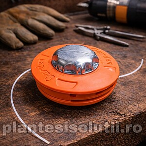 Tambur / cap aluminiu motocoasa Autocut, cap metalic, mosor motocositoare cu fir pentru taierea ierbii, fir 1.3- 4 mm, profesional