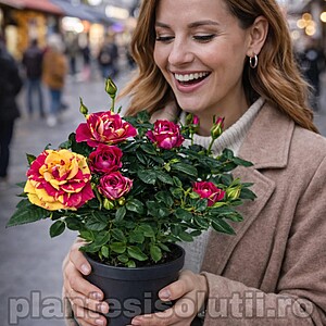 Trandafir miniatural de ghiveci / Trandafir pitic de interior