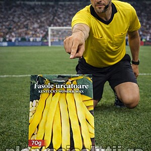 Seminte de Fasole Fideluta Urcatoare Galbena Rotunda Kentucky Wonder Wax 70g