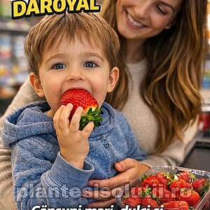 Stoloni de Capsuni „Daroyal” – Soi Timpuriu, Fructe Mari și Gust Dulce Intens