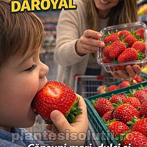 Stoloni de Capsuni „Daroyal” – Soi Timpuriu, Fructe Mari și Gust Dulce